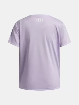 Dívčí triko UNDER ARMOUR TECH TWIST WDMK LOGO SS 6007134-536 FIALOVÁ