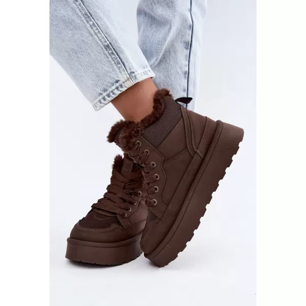  Dámské boty BIG STAR SHOES UU274168 BROWN/BEIGE SHADOWS 