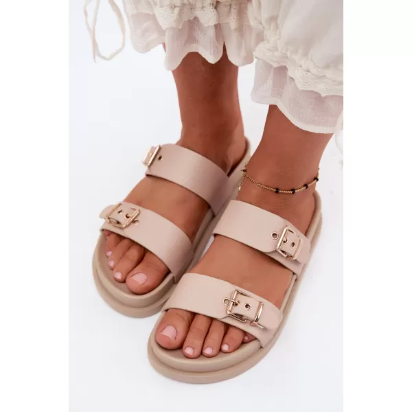  Dámské pantofle BOTO LS-873-02 BEIGE 