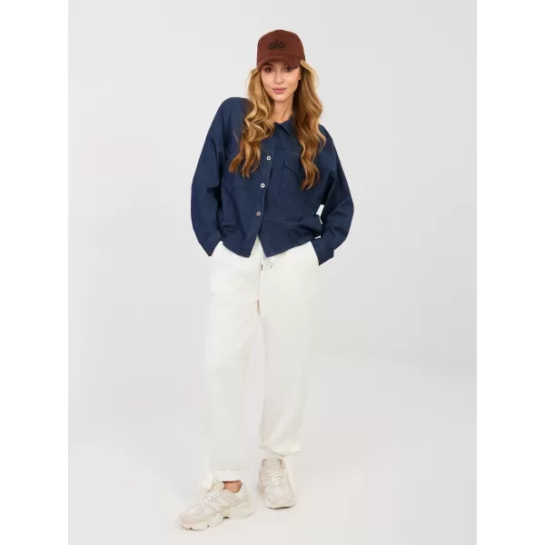  Dámská košile RUE PARIS IT-KS-FL9273.29 NAVY 