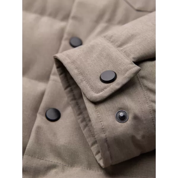  Pánská prošívaná košilová bunda OMBRE OM-JALP-0256 BLACK 