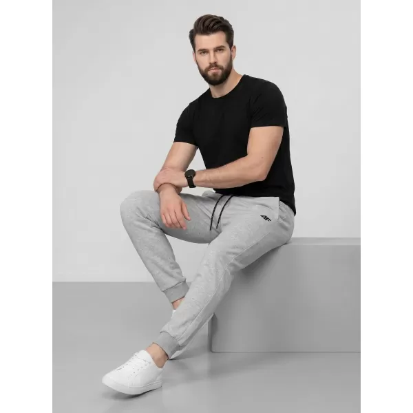  Pánské kalhoty 4F 4FWMM00TTROM1676 COLD LIGHT GREY MELANGE 