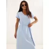 Dámské šaty RUE PARIS RV-SK-A1447.78 LIGHT BLUE
