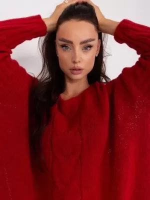 Dámský svetr OCH BELLA TW-SW-BI-559.45 DARK RED