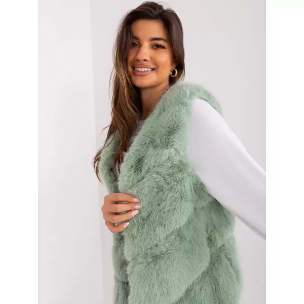  Dámská vesta WOOL FASHION ITALIA AT-KZ-2349.00P PISTACHIO 
