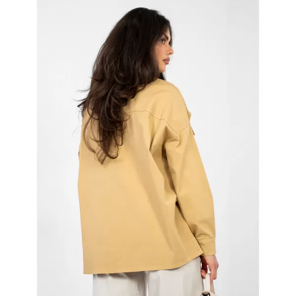  Dámská košile ITALY MODA IT-KS-FL9968.48 CAMEL 