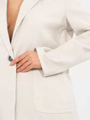 Dámská bunda RUE PARIS IT-MA-FL7703.49 LIGHT BEIGE