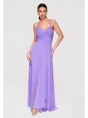 Dámské šaty LARICA LA-OM-DLR310 VIOLET