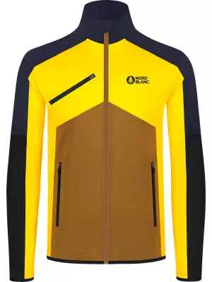 Pánská powerfleece mikina NORDBLANC CUSP NBSFM8334 ŽLUTÁ