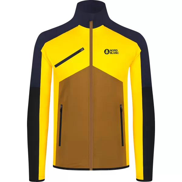 Pánská powerfleece mikina NORDBLANC CUSP NBSFM8334 ŽLUTÁ 