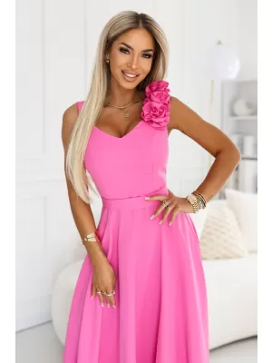 Dámské šaty NUMOCO 643-6 CUKRÁŘSKÁ RŮŽOVÁ