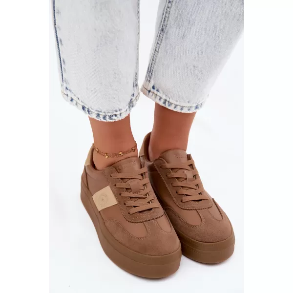  Dámské tenisky BIG STAR SHOES UU274015 BROWN/BEIGE 