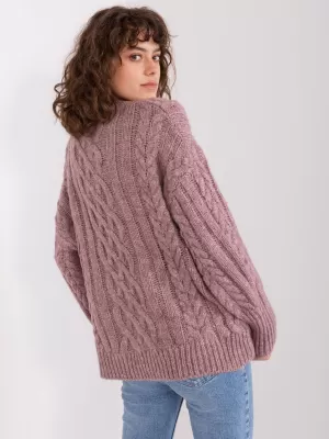 Dámský svetr WOOL FASHION ITALIA AT-SW-2363-2.30 VIOLET