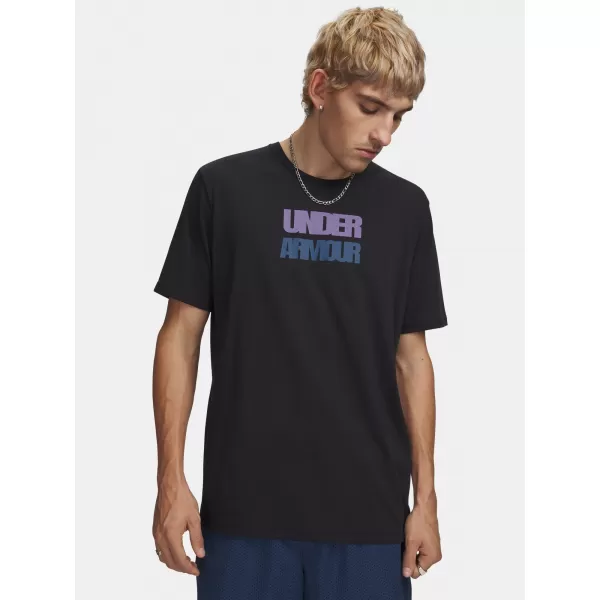  Pánské triko UNDER ARMOUR M BLOCK LOGO SS 6009250-001 ČERNÁ 