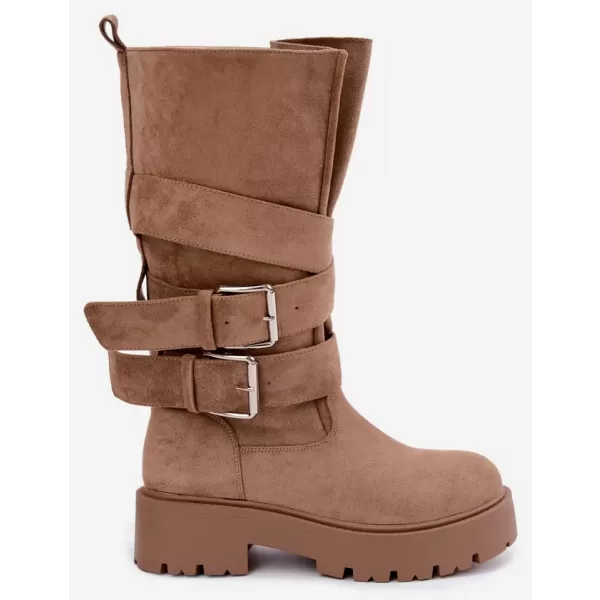  Dámské kozačky BOTO LQ-179 BEIGE 