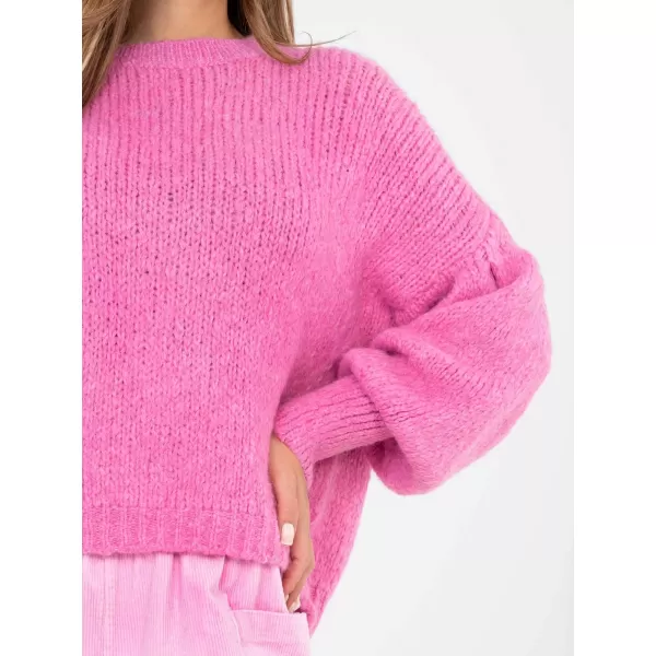  Dámský svetr ITALY MODA MI-SW-0302.18 PINK 