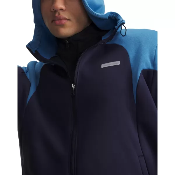  Pánská mikina UNDER ARMOUR UA ARMOUR FLC WINTER FZ 6014882-410 MODRÁ 