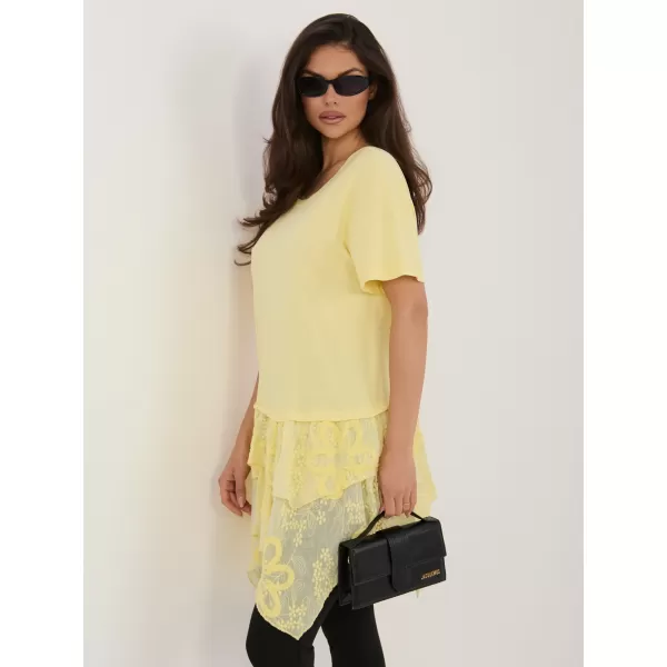  Dámské triko ITALY MODA IT-SK-81869.54 BRIGHT YELLOW 