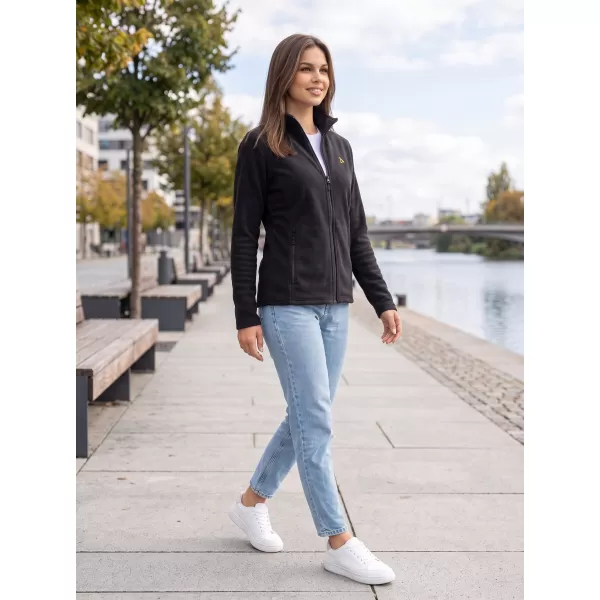  Dámská fleece mikina ALTISPORT ALW002853 ČERNOZLATÁ 