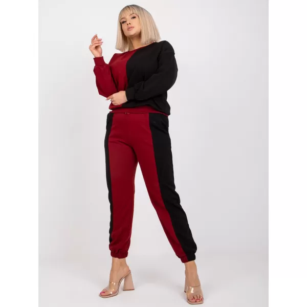  Dámský set EX MODA EM-KMPL-639.88 BURGUNDY 