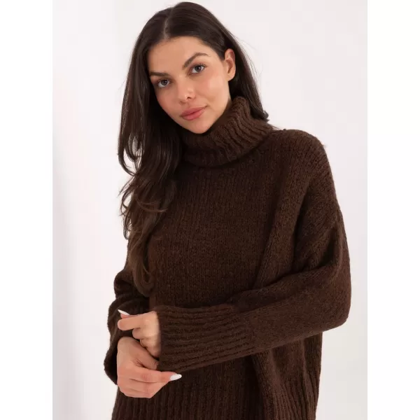  Dámský svetr FACTORY PRICE CH-SW-72989.68 DARK BROWN 