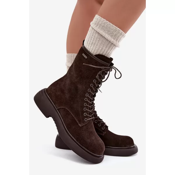  Dámské boty BIG STAR SHOES UU274612 BROWN/BEIGE 