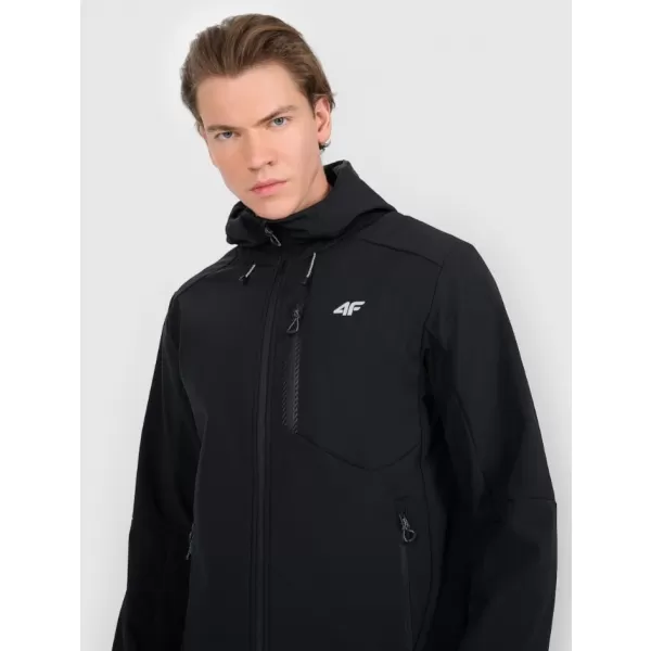  Pánská softshellová bunda 4F 4FRAW25TSOFM506 DEEP BLACK 