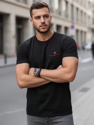 Pásnké triko DSTREET ČERNÁ