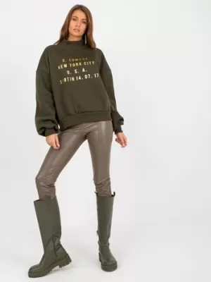 Dámská mikina EX MODA EM-BL-643.39X KHAKI