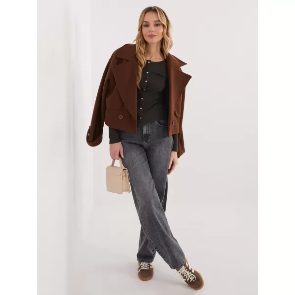  Dámské triko FACTORY PRICE WT-BZ-A1148.82 DARK BROWN 