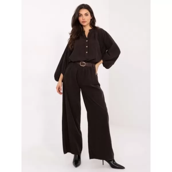  Dámské kalhoty ITALY MODA IT-SP-25782.73 DARK BROWN 