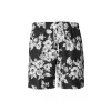 Pánské koupací kraťasy URBAN CLASSICS TB2679 BLACK FLOWERS