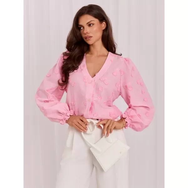  Dámská košile LAKERTA LK-KS-510266.87 BRIGHT PINK 