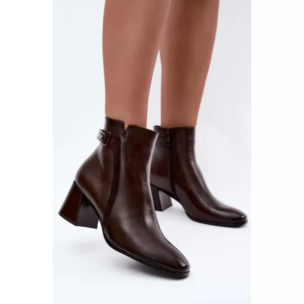  Dámské kotníkové boty VINCEZA 58660 BROWN 