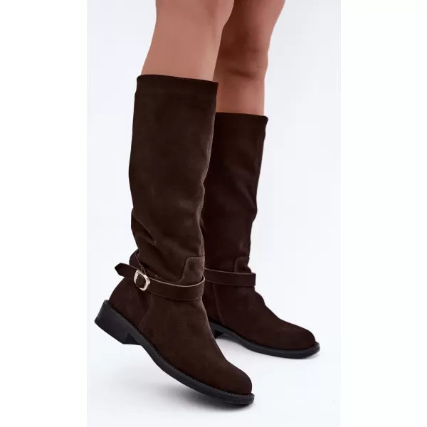  Dámské kozačky VINCEZA 89168 BROWN 