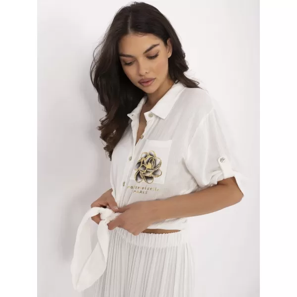  Dámská košile ITALY MODA DHJ-KS-8595-1.66 ECRU 