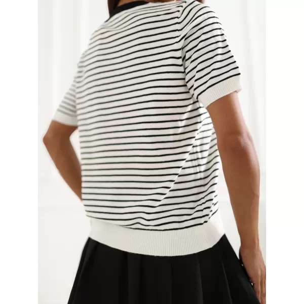  Dámský svetr ITALY MODA IR-SW-57881.99 WHITE/BLACK 