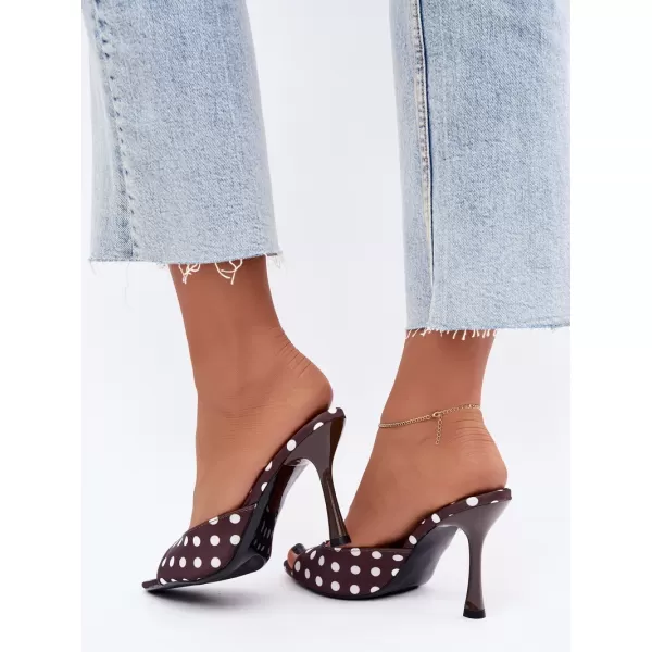  Dámské pantofle BOTO SQC-295 BROWN 