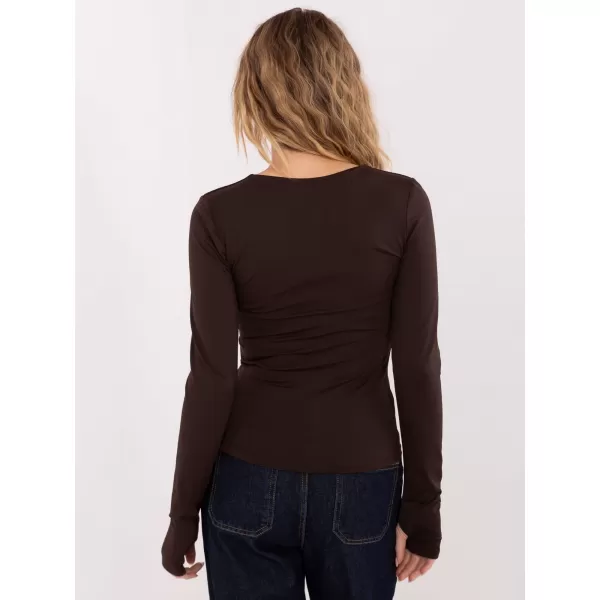  Dámská halenka ITALY MODA IT-BZ-21823.97 BROWN 