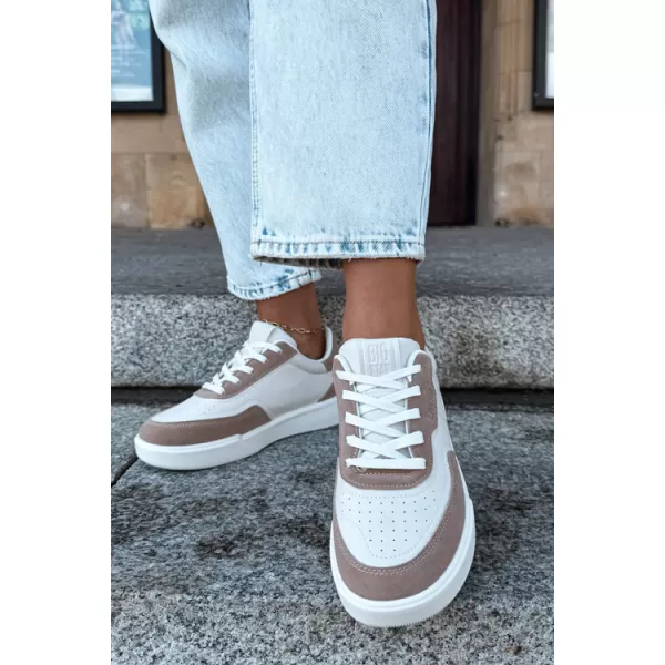  Dámské tenisky BIG STAR SHOES UU274275 WHITE/BEIGE 