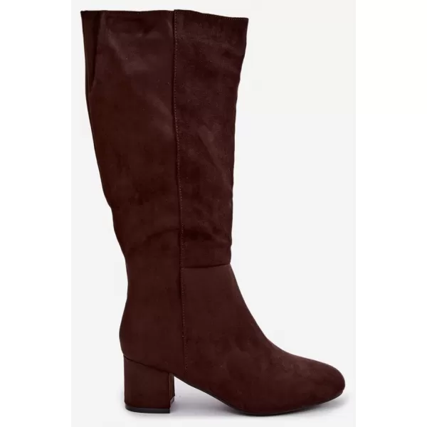  Dámské kozačky S.BARSKI HY62-8131 CHOCOLATE 