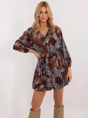 Dámské šaty ITALY MODA DHJ-SK-19861-6.42 BROWN