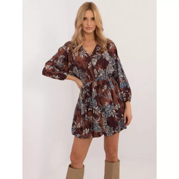  Dámské šaty ITALY MODA DHJ-SK-19861-6.42 BROWN 