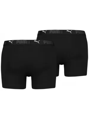 Pánské boxerky PUMA SPORT COTTON BOXER 2P 93552101 BLACK