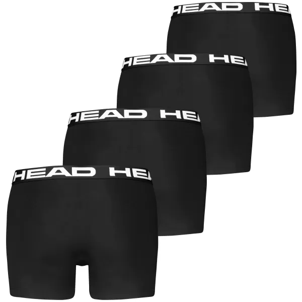  Pánské boxerky HEAD MEN BASIC BOXER 4P CZ701388001 BLACK 