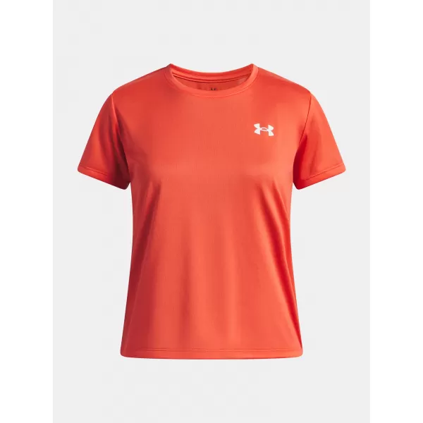  Dívčí triko UNDER ARMOUR TECH SSC 6005138-690 ČERVENÁ 