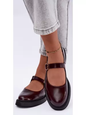 Dámské polobotky BOTO D-245 BURGUNDY