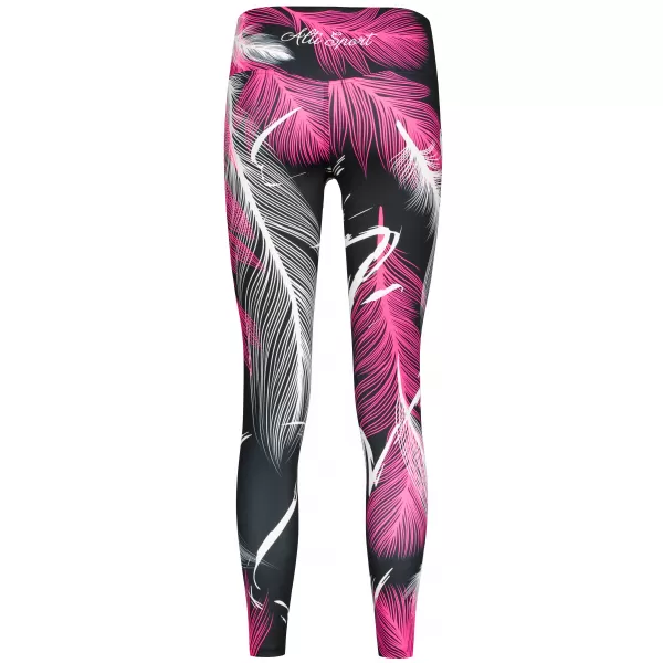 Dámské dlouhé legíny premium (nové velikosti) ALTISPORT VOJ/ALW001LEG05 černá/růžová 