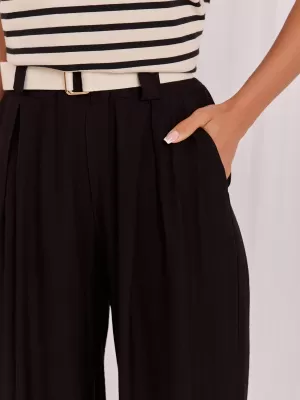 Dámské kalhoty RUE PARIS IT-SP-10358.16 BLACK