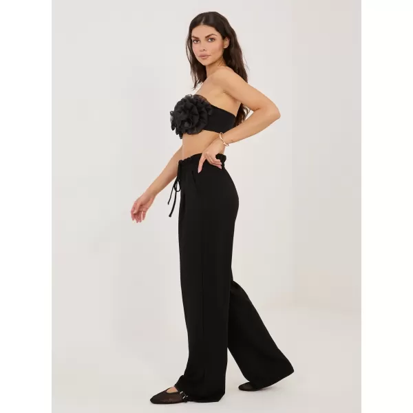  Dámské tepláky RUE PARIS RV-DR-A1292.31 BLACK 